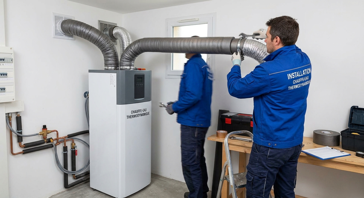 Installation de chauffe-eau thermodynamique